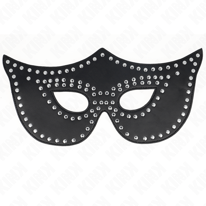 KINK – MASQUE EN CUIRETTE À RIVETS MODÈLE 2 30 x 12 CM