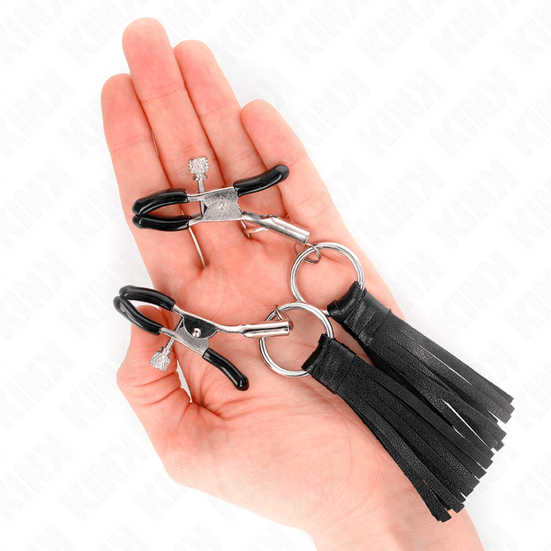 KINK – PINCES À TÉLÉMONS À PAMPONS EN CUIRETTE 6 CM