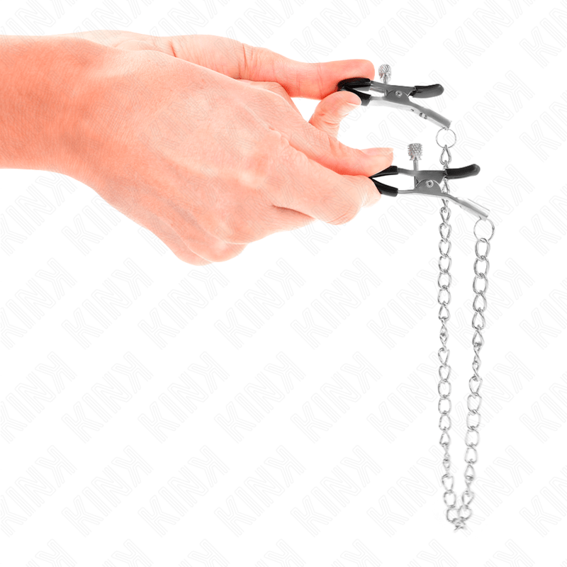 KINK – PINCES À TÉLÉMONS À CHAÎNE FINE 30 CM