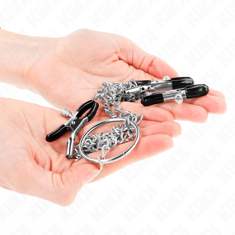 KINK – PINCES TRIPLE À TAMELON ET CLITO AVEC CHAÎNE MODÈLE 0