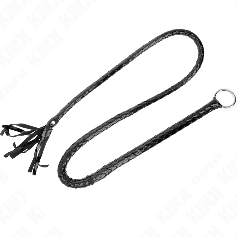 KINK – FOUET LONG EN PVC BRILLANT 138 CM