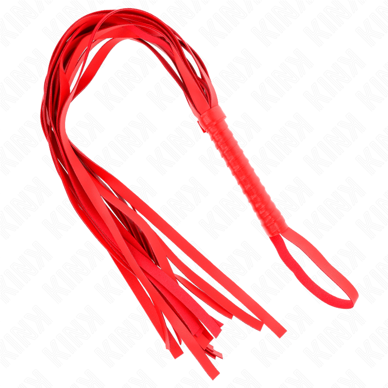 KINK – FOUET ROUGE MANCHE COURT LONG QUEUE 70 CM