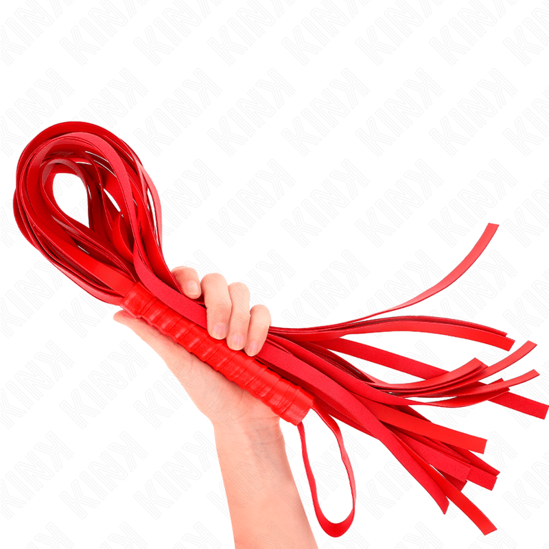 KINK – FOUET ROUGE MANCHE COURT LONG QUEUE 70 CM