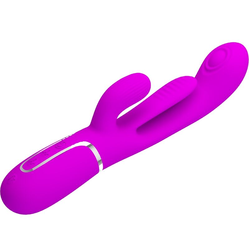 PRETTY LOVE – SHANIA TRIPLE RABBIT VIBRATEUR MULTIFONCTION ROSE