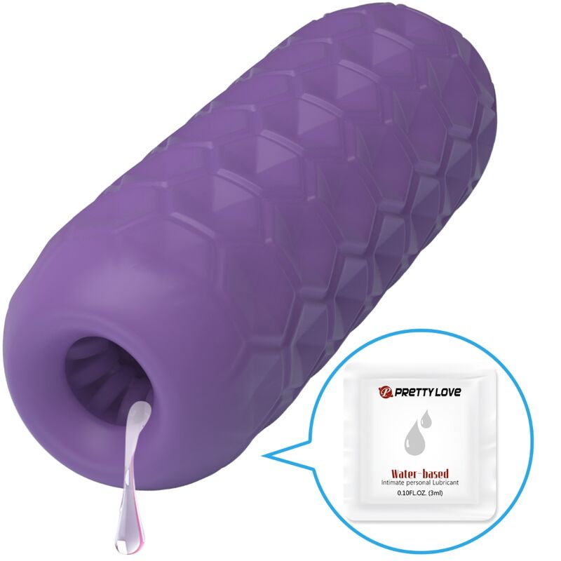 PRETTY LOVE – MASTURBATEUR POUR HOMME À DEUX BOULES VIOLET