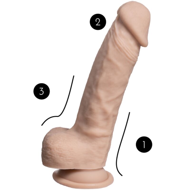 SILEXD – MODÈLE 1 PÉNIS RÉALISTE PREMIUM SILEXPAN SILICONE 21.5 CM