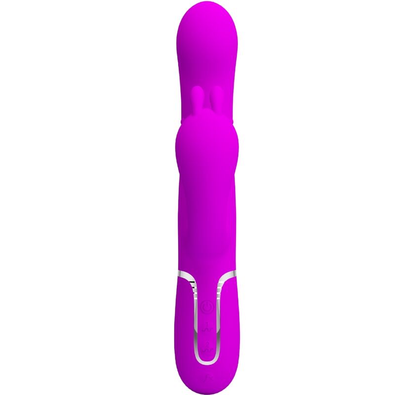 PRETTY LOVE – CAMMY TRIPLE VIBRATEUR MULTIFONCTION 4 EN 1 ROSE