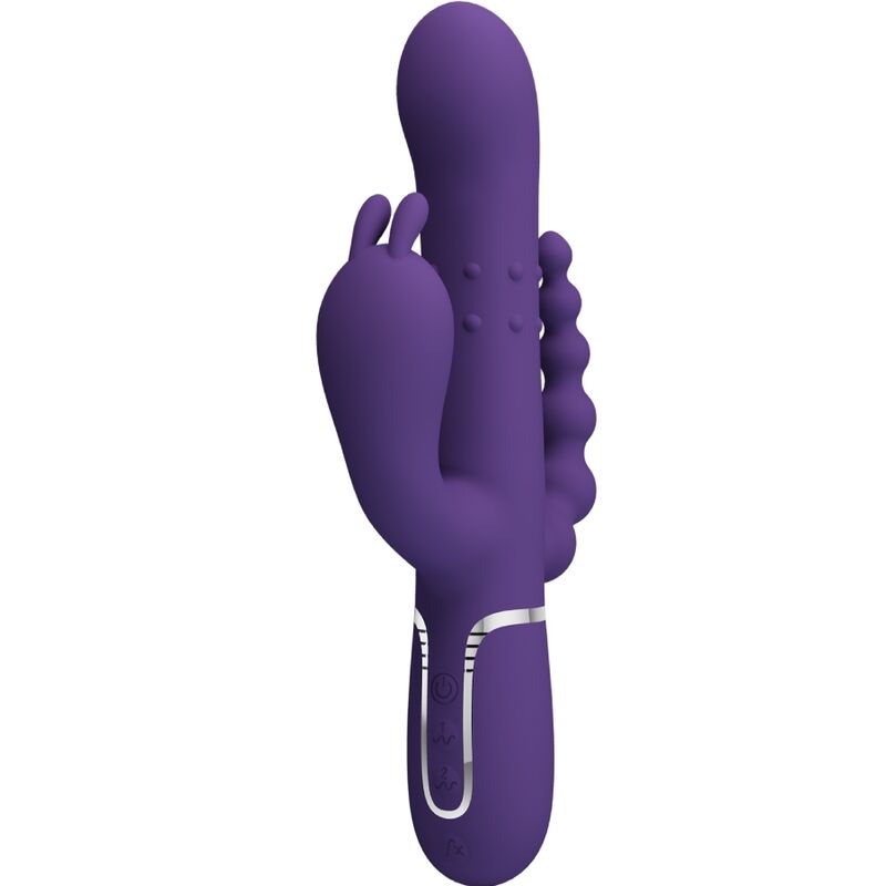 PRETTY LOVE – CAMMY TRIPLE VIBRATEUR MULTIFONCTION 4 EN 1 VIOLET