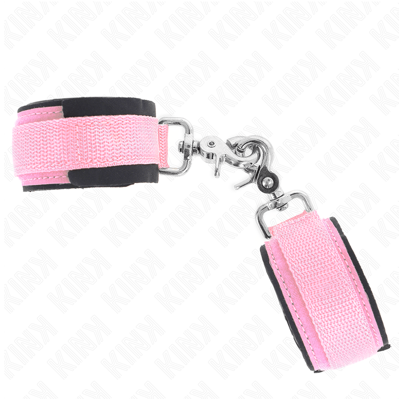 KINK – APPUI-POIGNETS RÉGLABLES EN NÉOPRÈNE ROSE RÉGLABLE 22-34 CM