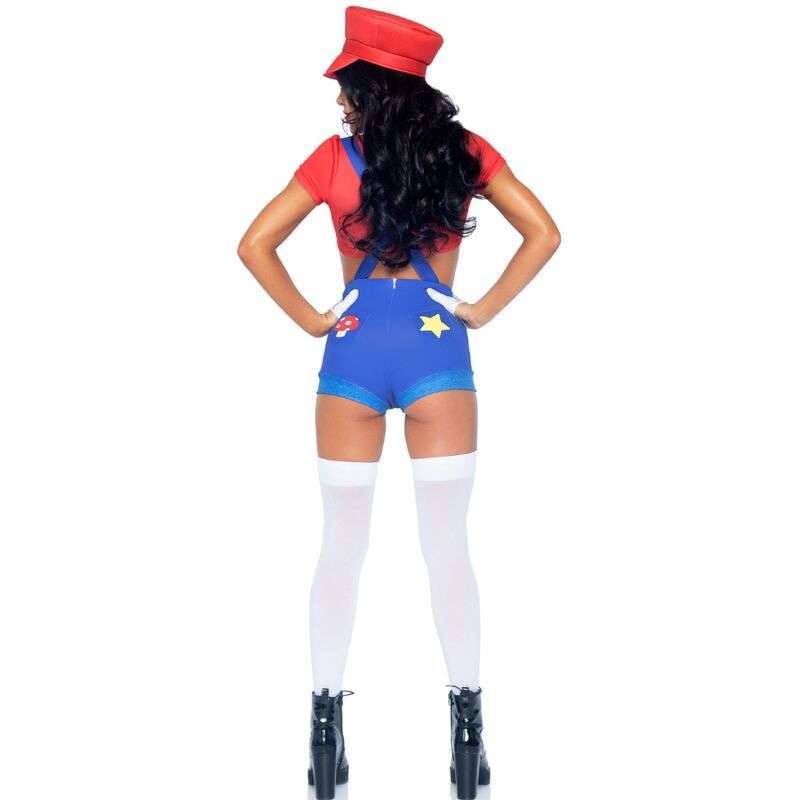LEG AVENUE – COSTUME SEXY MARIO BROS ROUGE/BLEU M