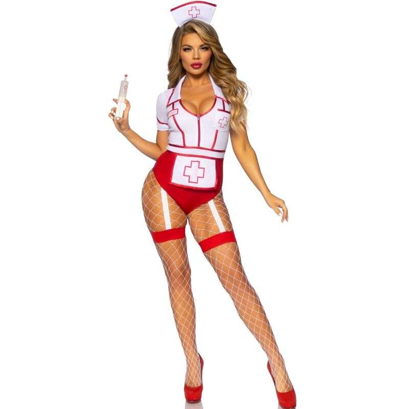 LEG AVENUE – COSTUME INFIRMIÈRE SEXY ROUGE/BLANC M