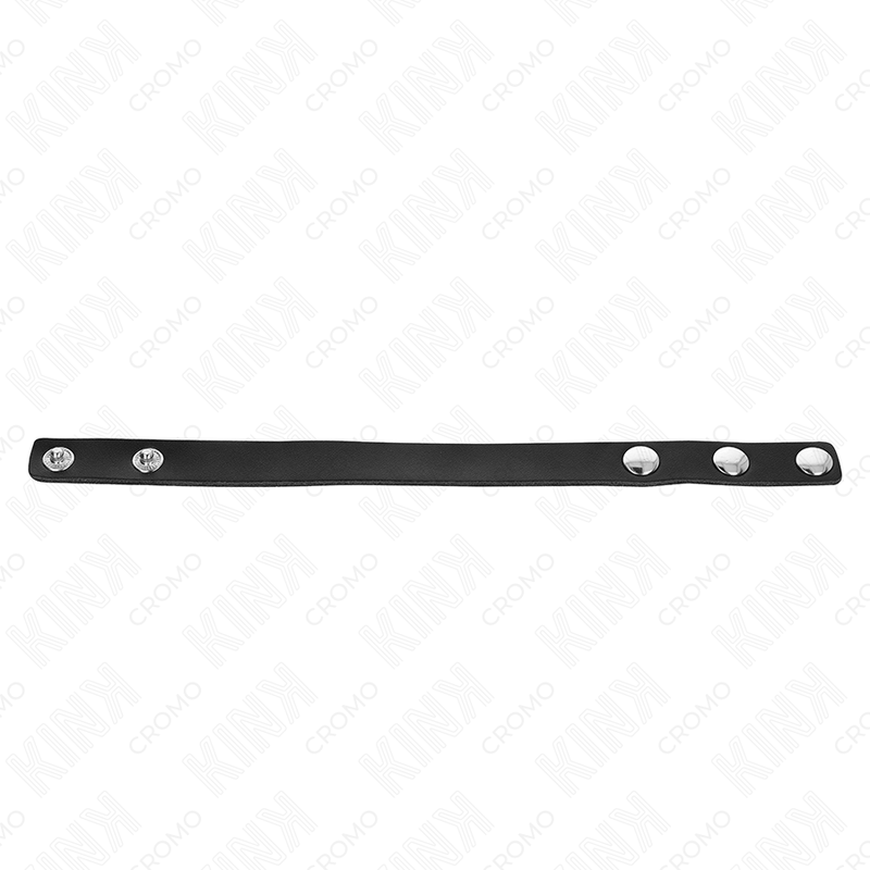 KINK – ANNEAU PÉNIS EN CUIR AVEC FERMETURE À PRESSION 21,5 X 1,5 CM