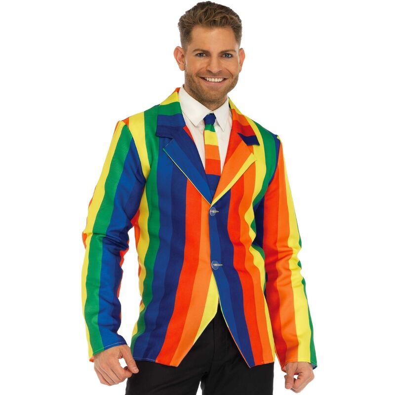 LEG AVENUE – BLAZER + CRAVATE ARC-EN-CIEL S
