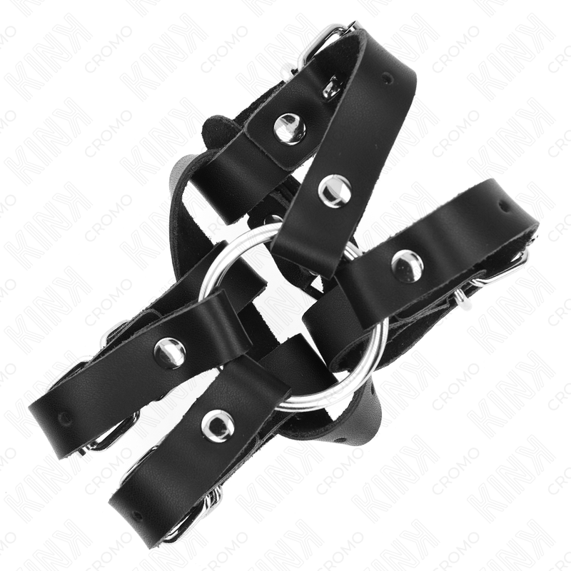 KINK – ANNEAU PÉNIS AVEC PLUSIEURS SANGLES RÉGLABLES