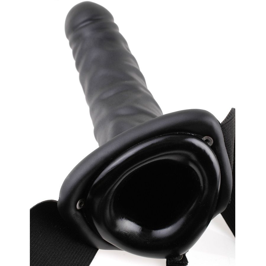 FETISH FANTASY SERIES – 19 CM VIBRANT CREUX STRAP-ON NOIR