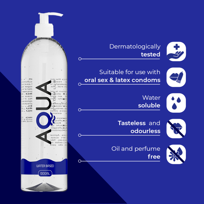 AQUA QUALITY – LUBRIFIANT À BASE DEAU 1000 ML