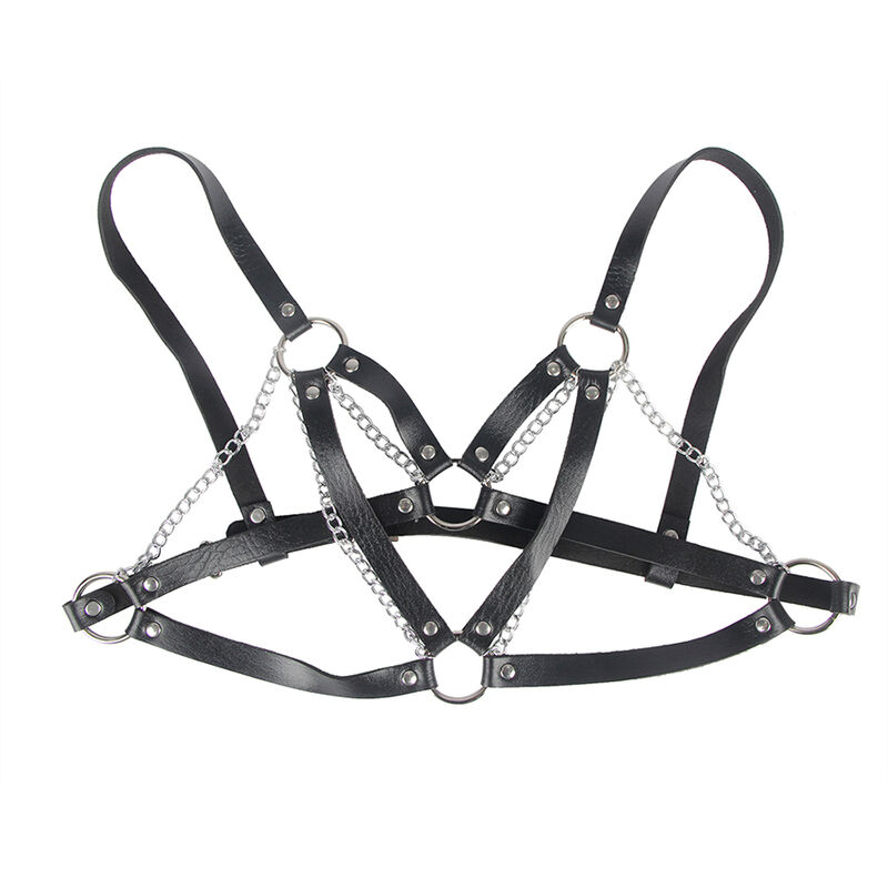 SUBBLIME – 953713 CEINTURE PUNK BONDAGE BOUCLE MÉTAL NOIRE TAILLE UNIQUE