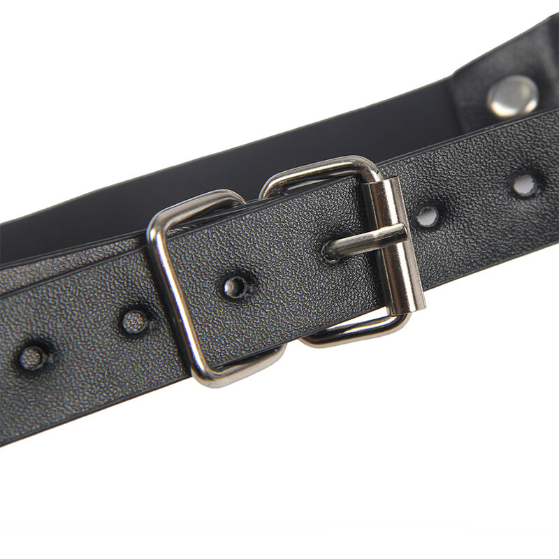 SUBBLIME – 953720 PINCES À SEINS EN CUIR BONDAGE NOIRES TAILLE UNIQUE