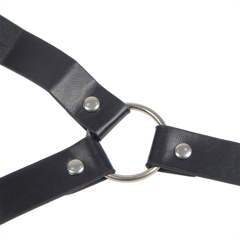 SUBBLIME – 953720 PINCES À SEINS EN CUIR BONDAGE NOIRES TAILLE UNIQUE