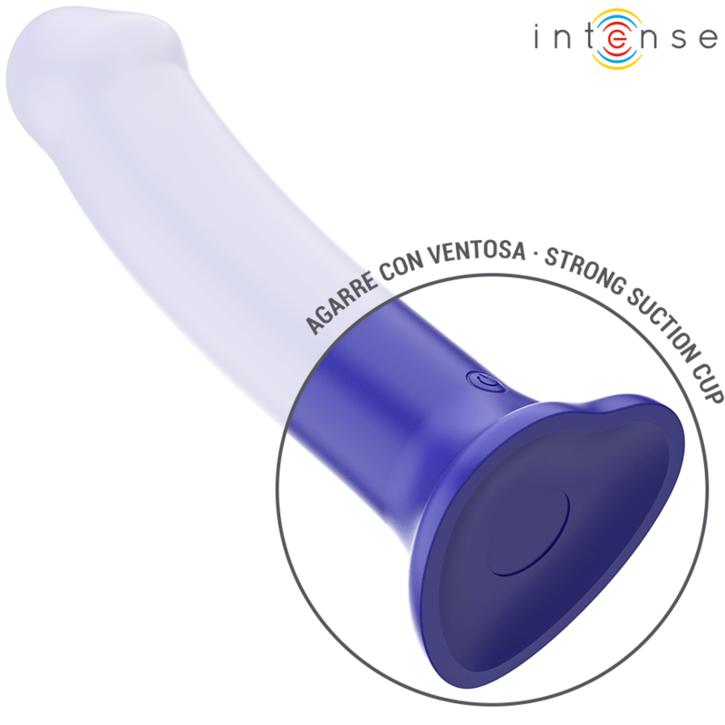 INTENSE – VICTORIA VIBRATEUR AVEC VENTOUSE 10 VIBRATIONS BLEU FONCÉ TÉLÉCOMMANDE