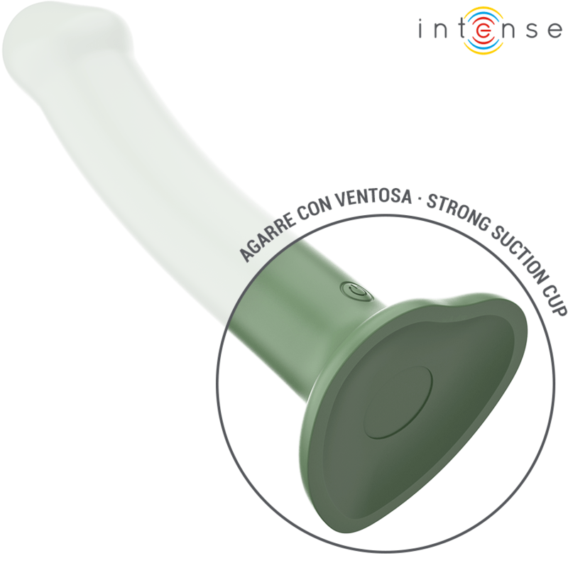 INTENSE – BECCA VIBRATEUR AVEC VENTOUSE 10 VIBRATIONS TÉLÉCOMMANDE VERTE