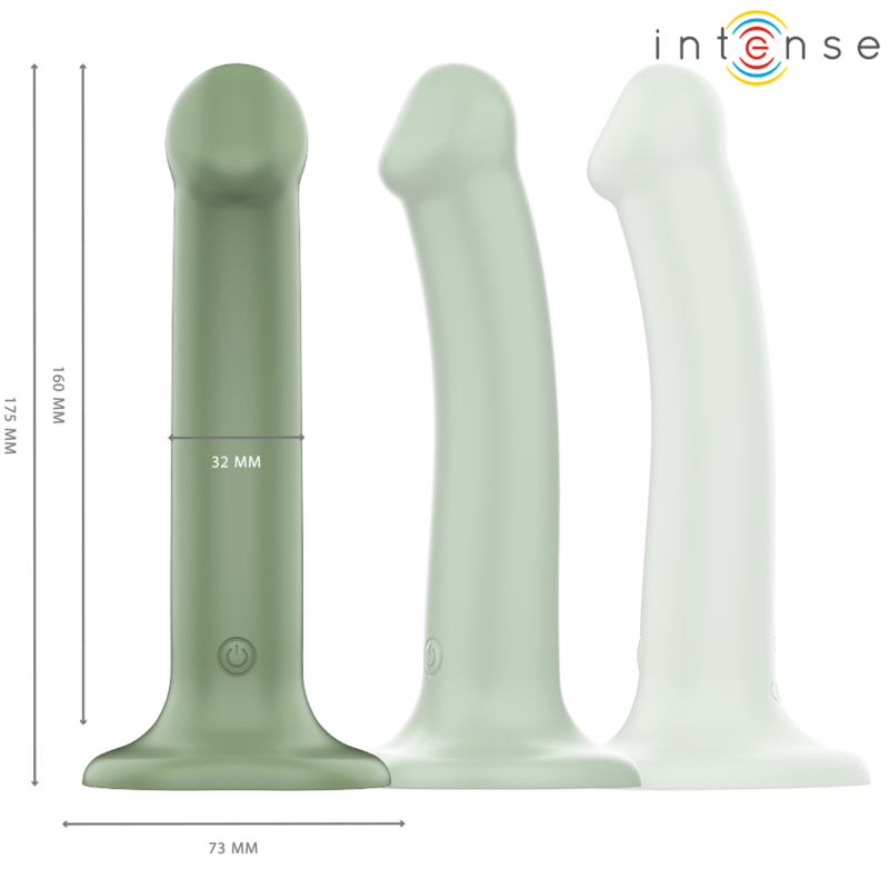 INTENSE – BECCA VIBRATEUR AVEC VENTOUSE 10 VIBRATIONS TÉLÉCOMMANDE VERTE