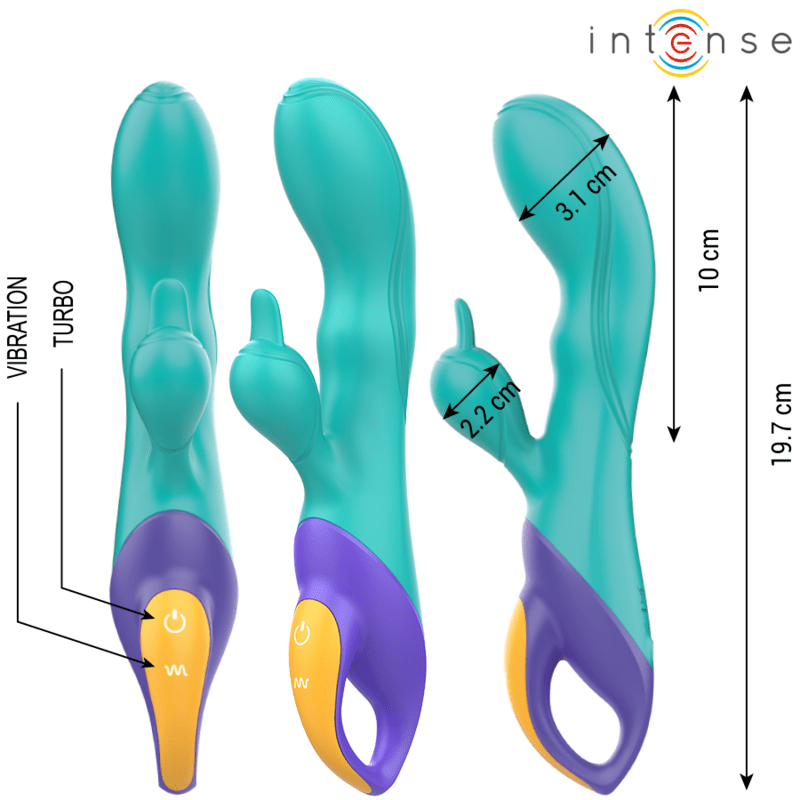 INTENSE – FRED VIBRATEUR RABBIT BLEU
