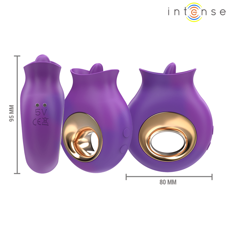 INTENSE – TULI STIMULATEUR CLITORIS 9 VIBRATIONS  9 OSCILLATIONS VIOLET