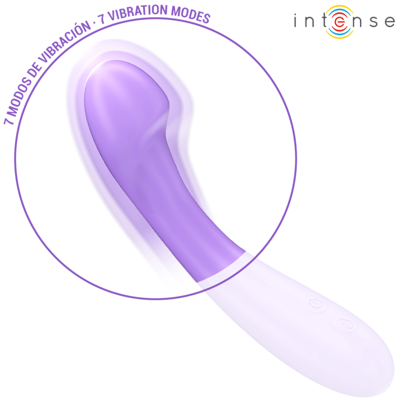 INTENSE – BECKY VIBRATEUR 19 CM CHAUFFANT 7 VIBRATIONS VIOLET