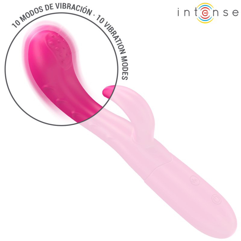 INTENSE – AMARA VIBRATEUR AVEC LANGUE STIMULANTE 10 VIBRATIONS ROSE