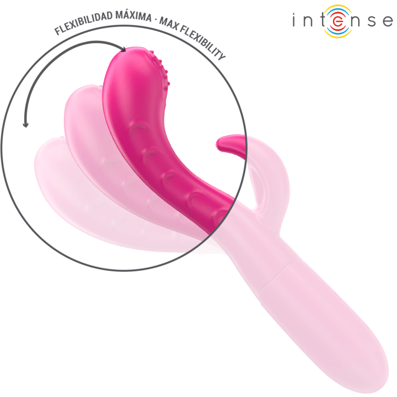 INTENSE – AMARA VIBRATEUR AVEC LANGUE STIMULANTE 10 VIBRATIONS ROSE