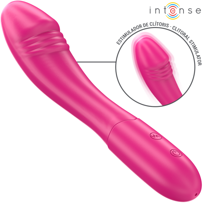 INTENSE – BELINDA VIBRATEUR 19 CM FLEXIBLE 10 VIBRATIONS ROSE