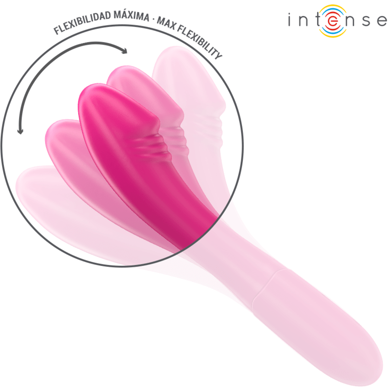 INTENSE – BELINDA VIBRATEUR 19 CM FLEXIBLE 10 VIBRATIONS ROSE