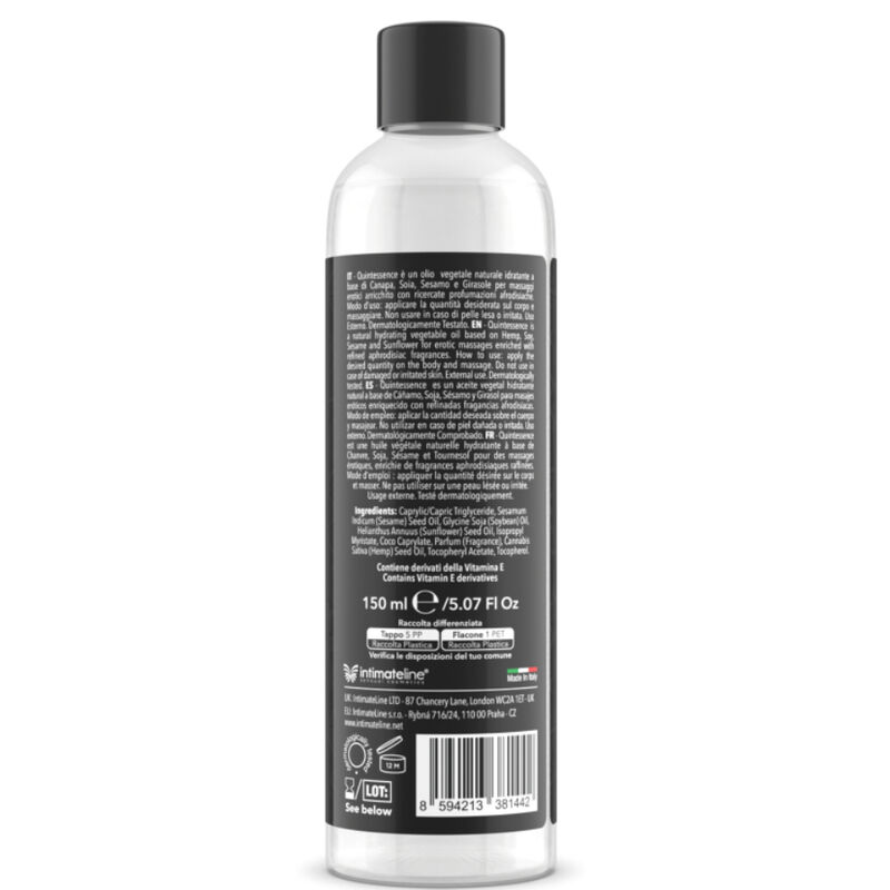 INTIMATELINE LUXURIA – HUILE DE MASSAGE NUAGE DE SUCRE 150 ML