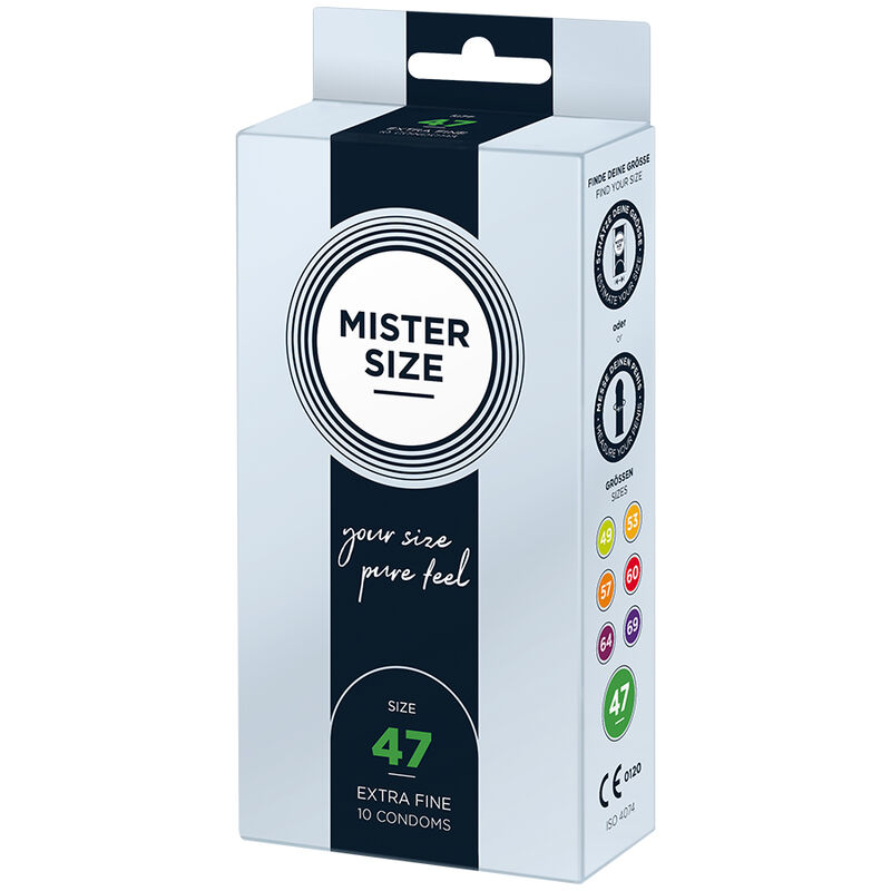 MISTER SIZE – PRÉSERVATIFS TAILLE XS 47 MM (10 UNITÉS)