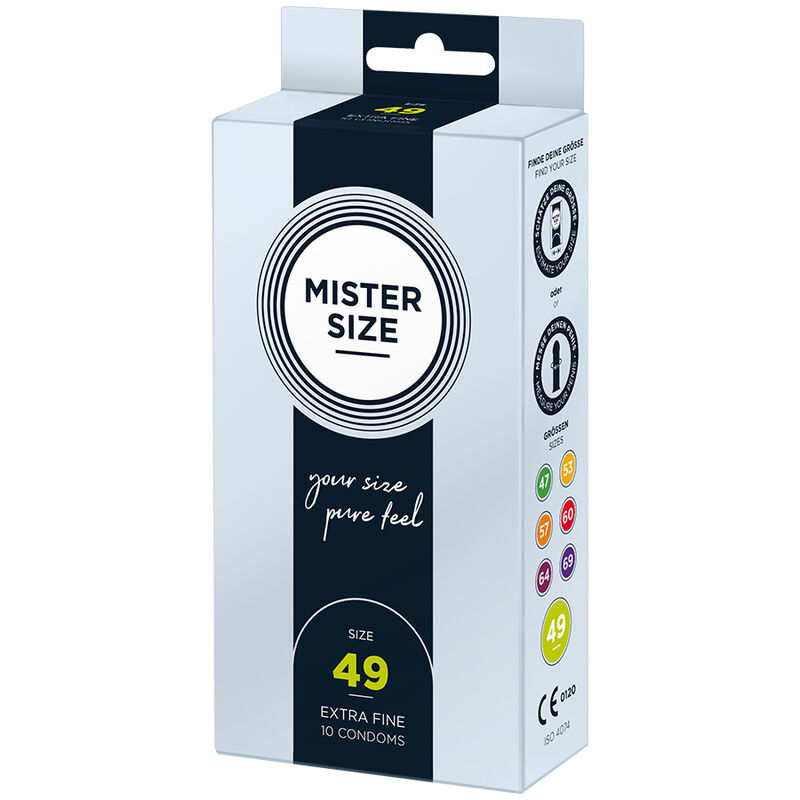 MISTER SIZE – PRÉSERVATIF TAILLE S 49 MM (10 UNITÉS)