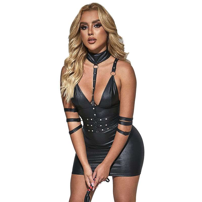 SUBBLIME – 954413 BODY BONDAGE EN CUIR NOIR L/XL