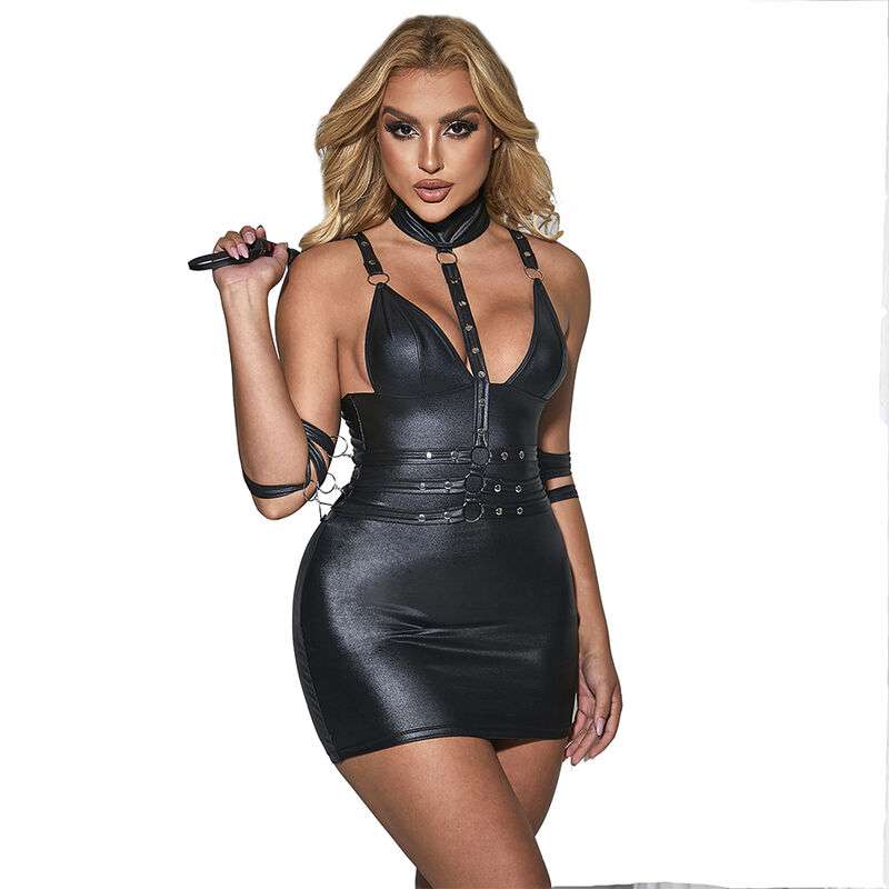 SUBBLIME – 954413 BODY BONDAGE EN CUIR NOIR L/XL