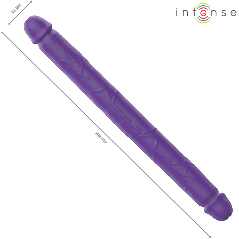 INTENSE – GUNTER DILDO DOUBLE VIBRATEUR 40 CM VIOLET TÉLÉCOMMANDE