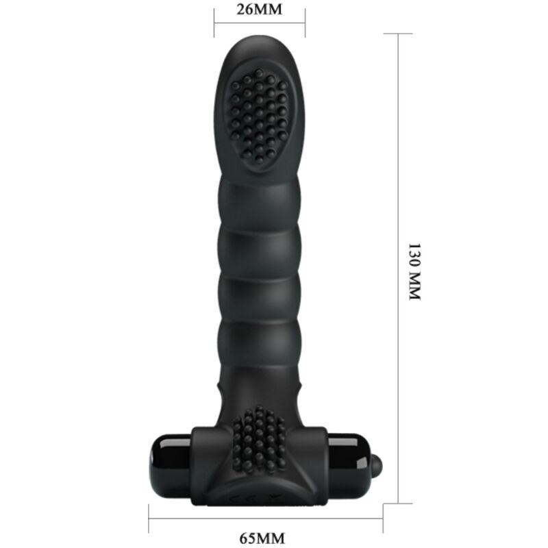 PRETTY LOVE – VIBRATEUR DOIGT ALEXANDER 10 VIBRATIONS NOIR