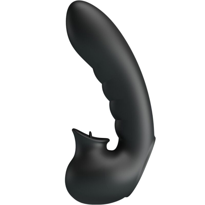 PRETTY LOVE – HOBGOBLIN BOÎTE À DOIGTS VIBRANTS 12 VIBRATIONS + STIMULATEUR DE CLITORIS NOIR