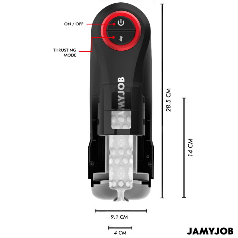 JAMYJOB – MASTURBATEUR VAGIN AUTOMATIQUE PAR GRAVITÉ 5 MODES DASPIRATION