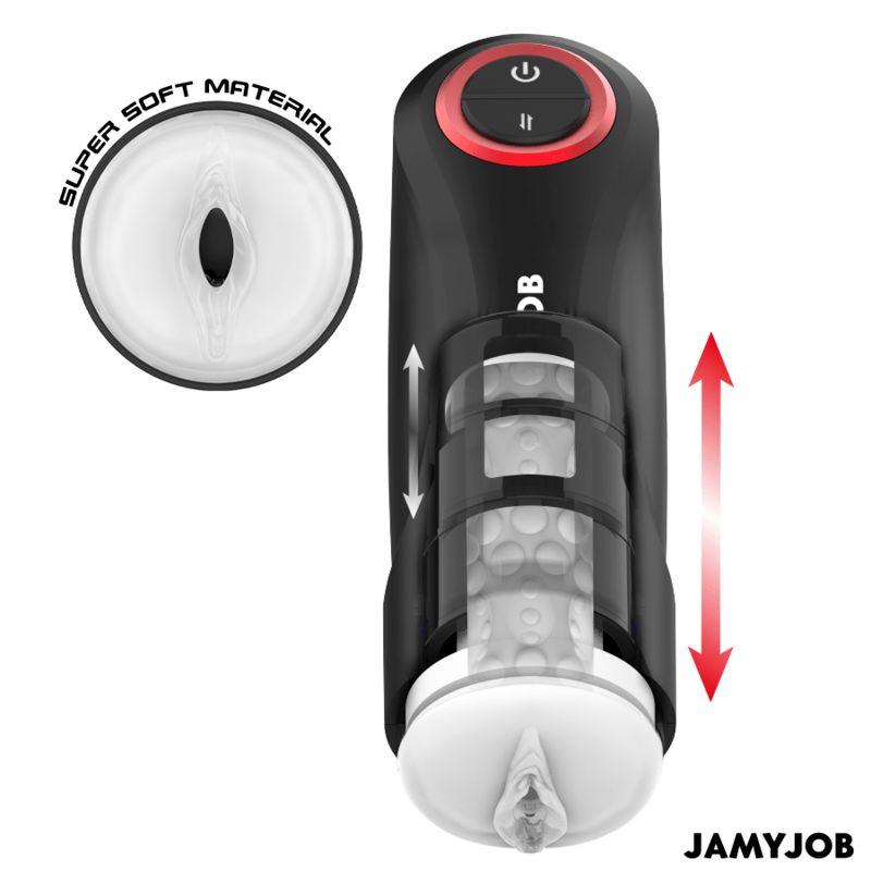 JAMYJOB – MASTURBATEUR VAGIN AUTOMATIQUE PAR GRAVITÉ 5 MODES DASPIRATION