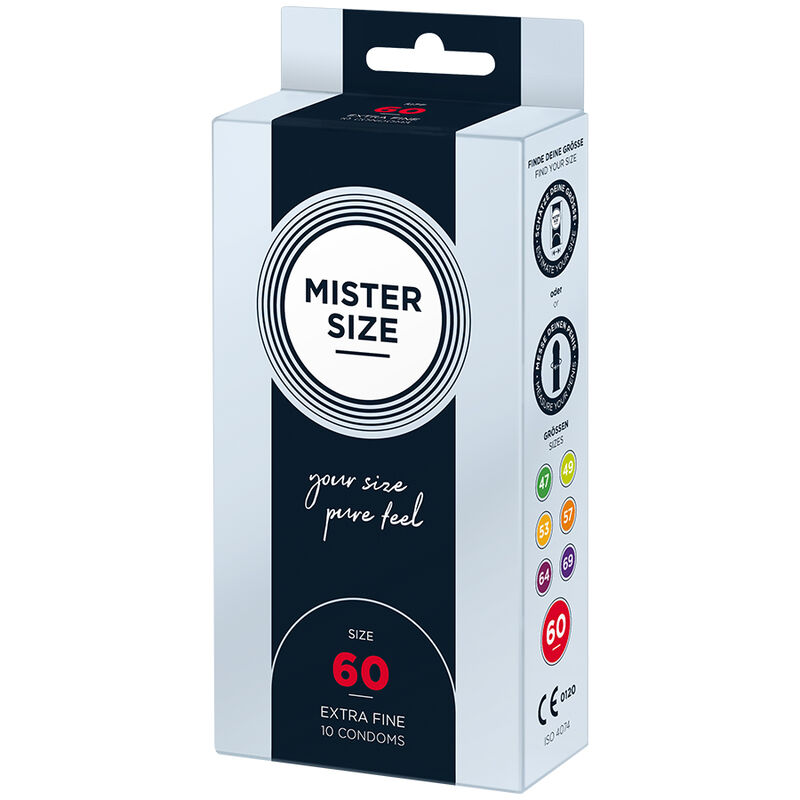 MISTER SIZE – PRÉSERVATIF TAILLE XL 60 MM (10 UNITÉS)