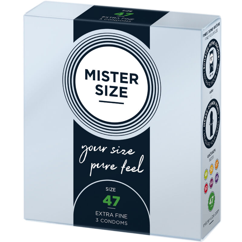 MISTER SIZE – PRÉSERVATIFS TAILLE XS 47 MM (3 UNITÉS)