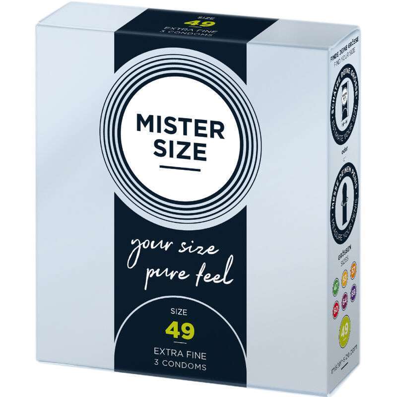 MISTER SIZE – PRÉSERVATIF TAILLE S 49 MM (3 UNITÉS)