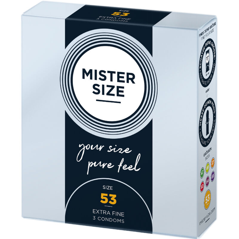 MISTER SIZE – PRÉSERVATIF TAILLE M 53 MM (3 UNITÉS)