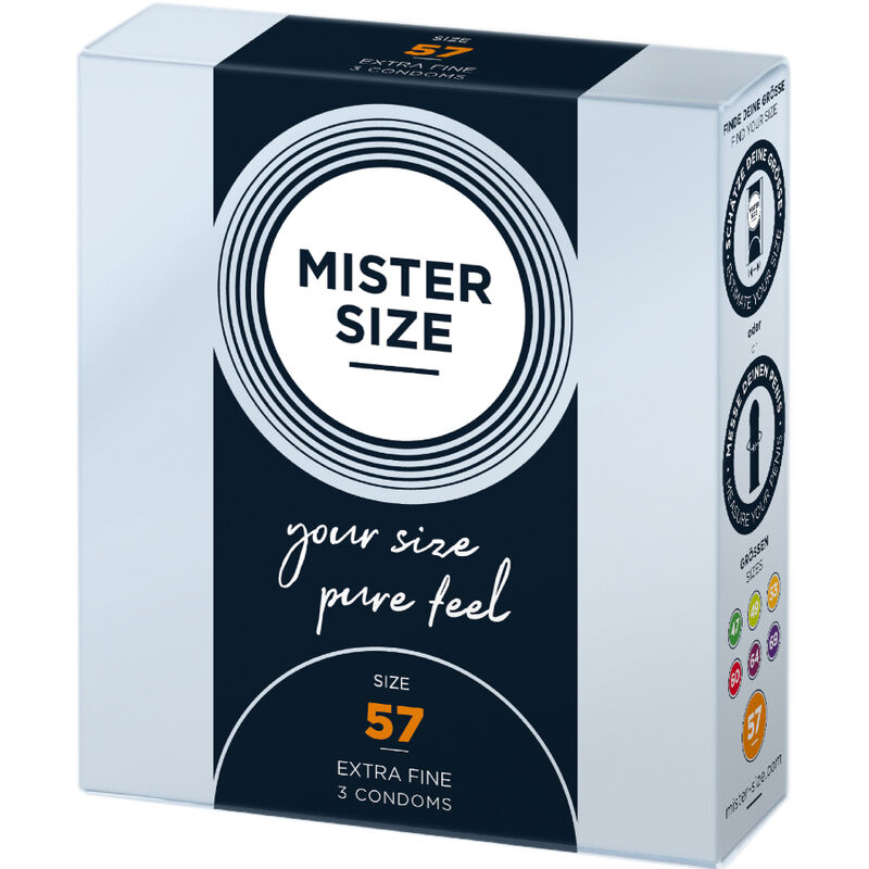 MISTER SIZE – PRÉSERVATIF TAILLE L 57 MM (3 UNITÉS)