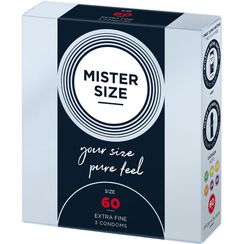 MISTER SIZE – PRÉSERVATIF TAILLE XL 60 MM (3 UNITÉS)