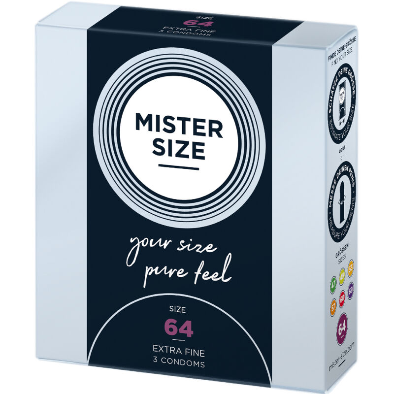 MISTER SIZE – PRÉSERVATIFS TAILLE XXL 64 MM (3 UNITÉS)